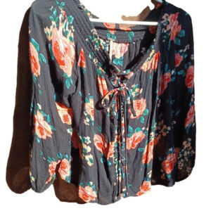 HARLOW Flower Boho Blouse